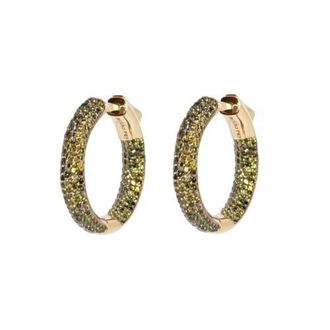 Nickho Rey Mini Tire Hoop in Peridot/gold at Nordstrom