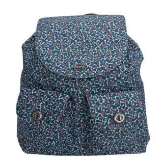 Coach Pre-owned Backpacks, female, Blue, Size: ONE SIZE Pre-owned Nylon Backpack