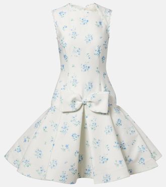 Shushu/Tong Floral cotton and silk minidress
