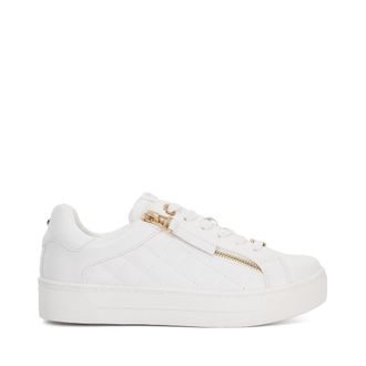 Dune London Vrouwen Eisel Gequilt Flatform Sneakers (Wit)