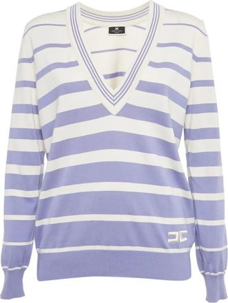 Elisabetta Franchi Top con scollo a V - Bianco