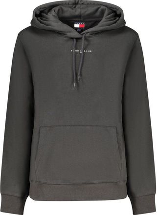 Tommy Hilfiger Zwarte Katoenen Dames Sweatshirt Hoodie