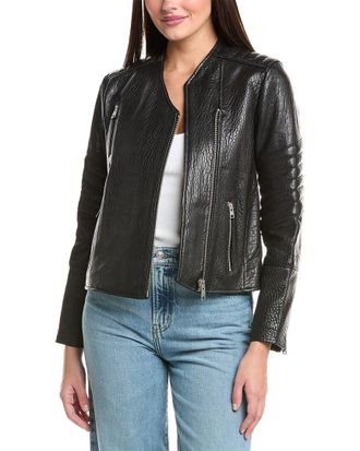 AllSaints Allsaints Cawley Leather Biker Jacket