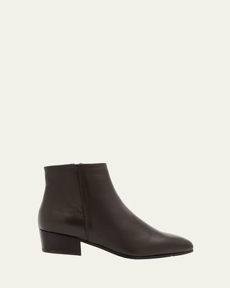 Aquatalia Fuoco Leather Ankle Booties