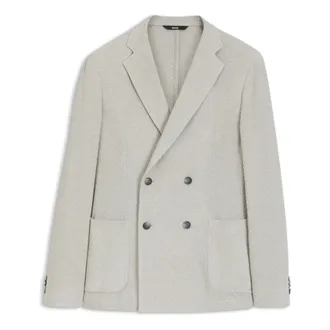 HUGO BOSS Heren, Jassen, Grijs, Maat: 3XL Katoen