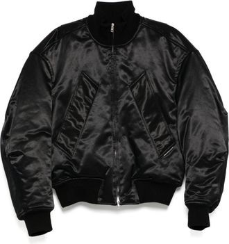 Alexander Wang sateen bomber jacket - Black