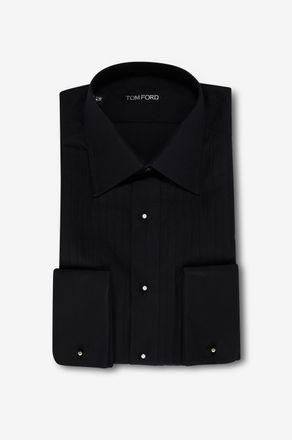 Tom Ford Slim-Fit-Hemd aus Voile mit Latz Cocktail