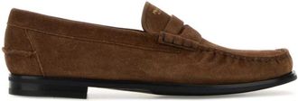Prada Brown Suede Loafers