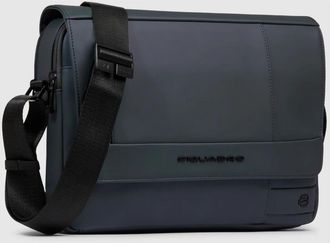 Piquadro Wollem Wet Messenger - Heren - Schoudertassen - Blauw - ONE Size - Wol - Tassen