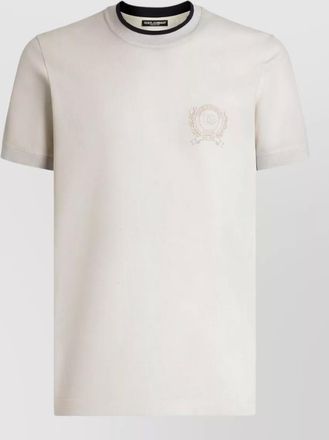 Dolce & Gabbana silk nylon t shirt short sleeves collar