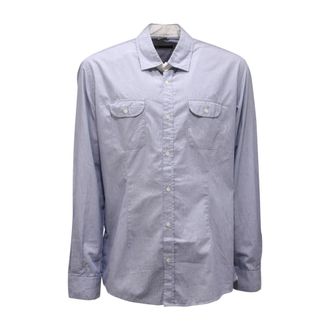 Daniele Alessandrini Casual Shirts, male, Blue, 2XL, Camicia Righe