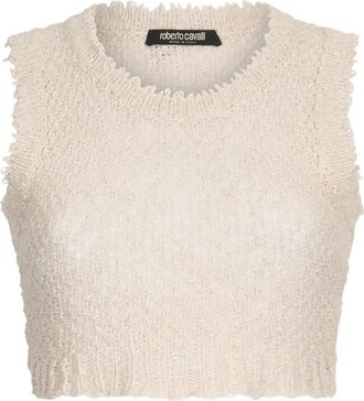 Roberto Cavalli Canotta in maglia - Toni neutri