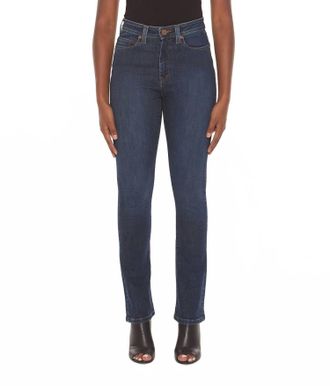 Lola Jeans Kate High Rise Straight Jeans In Cool Starry Night