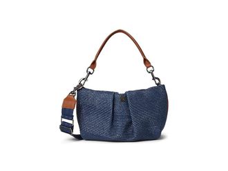 Think Royln Savannah Cross Body Womens Handbags Navy Raffia, Cotton/Polyester/Raffia