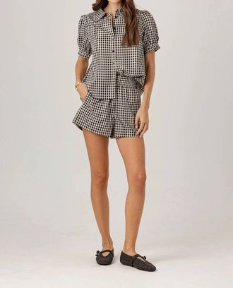 Sundays Gingham Fuller Shorts In Black