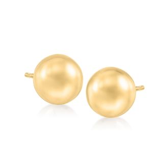 Ross-Simons Italian 8mm 18kt Yellow Gold Ball Stud Earrings
