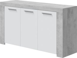 For&eacute;s Aparador 3 Puertas Ambit Blanco Cemento