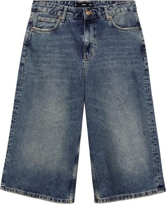 Mango Hazel Denim Bermuda Shorts in Open Blue at Nordstrom, Size 2