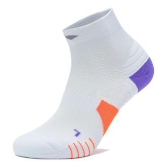 Li-Ning Cushion Ankle Socks White Purple Orange AWST103-10