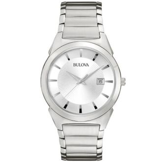 Bulova Mens Classic Silver Dial Watch