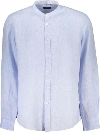 North Sails Overhemden, Heren, Blauw, 3Xl, Mandarijnkraag Shirt
