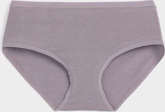 Miiyu Womens Elastic-trim stretch Hipster Panties Organic cotton & TENCEL TM modal