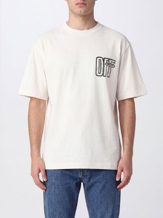Off-white T-shirt in cotone con logo Arrow a contrasto sul retro