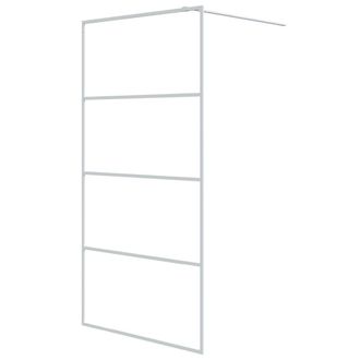 vidaXL Vidaxl - Mampara De Ducha Vidrio Esg Transparente Blanco 100x195 Cm