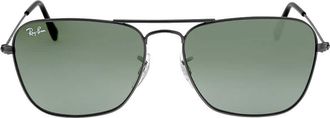 Ray-Ban Ray Ban Caravan Green Classic G-15 Square Unisex Sunglasses RB3136 004 55