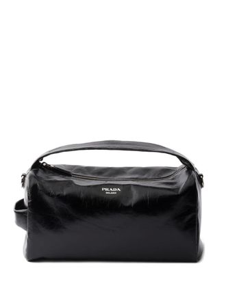 Prada leather messenger bag - Black
