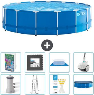 Intex Piscina Con Estructura Redonda - 457x122 Cm - 9-piezas S610