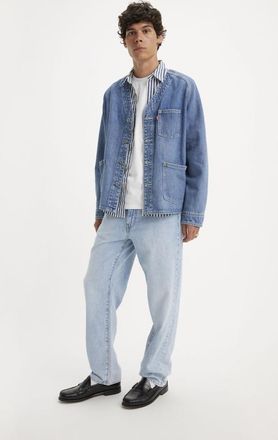 Levi's Vaqueros Lino+ Denim 568 Stay Loose Lightweight - Hombre - 28X30 - Azul / Varsity Academia Lightweight