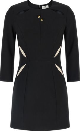 Elisabetta Franchi Bicolor Polyester Short Womens Dress