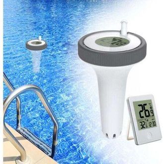 OEM Term&oacute;metro Digital Inal&aacute;mbrico Para Piscinas - Pantalla Lcd - Rango De Detecci&oacute;n: -40 A +70 &deg; - Alcance: 100 M - Apto Para Piscinas Y Jacuzzis