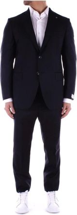 Tagliatore Heren, Pakken, Blauw, Maat: 5XL Wol