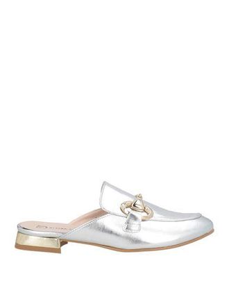 サンダル・ミュール ALEXANDER MCQUEEN Silver Leather Seal Mules Alexander McQueen Metallic Leather Heel Sandals from $504.00