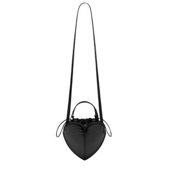 Rotate Patent Croco Heart Bag - female - ROTATE Birger Christensen - Mini Bags - Black - ONE SIZE - Bags
