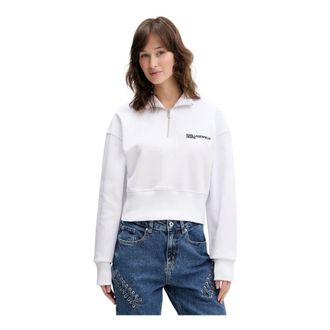 Karl Lagerfeld Dames, Sweatshirts & Hoodies, Wit, Maat: S Katoen