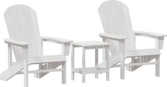 vidaXL Muebles De Lounge Para Jard&iacute;n 3 Pcs 38 X 38 X 46cm Polietileno Vidaxl