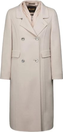 Moorer Almeida-CWX jas met dubbele rij knopen - Beige