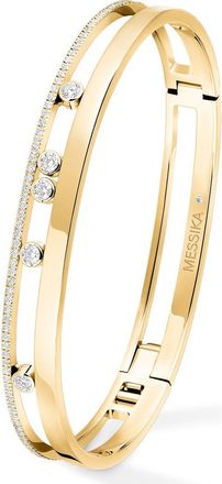 Messika Move Romane Diamond Bangle in Yellow Gold at Nordstrom, Size Medium