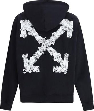 Off-white Mens Black Cotton Sweatshirt Clothing