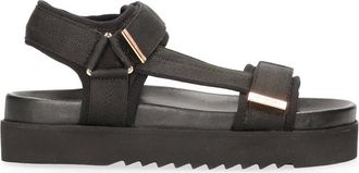 Maruti Schoenen, Dames, Zwart, 40 EU, Platte Sandalen Beau