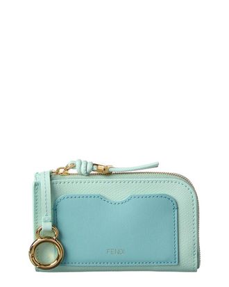 Fendi Fendi Ff Diamond Leather Coin Purse