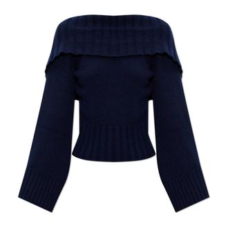 Cult Gaia Round-neck Knitwear, female, Blue, Size: S Milika Sweater