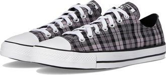 Converse Chuck Taylor All Star Plaid Shoes Black/Altitude Lilac/White : Mens 8.5 - Womens 10.5 Medium, Canvas