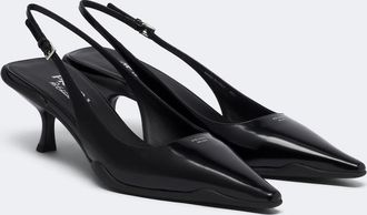 Prada Leather slingback pumps