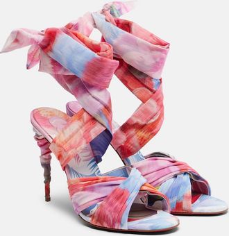 Christian Louboutin Sandalias Affabula florales