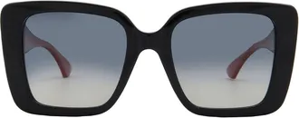 Gucci Polarized Grey Gradient Butterfly Ladies Sunglasses GG1861S 005 53