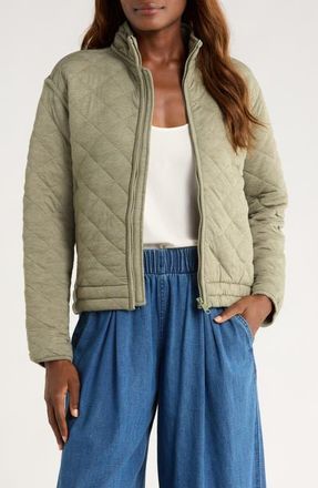 Marine Layer Corbet Quilted Jacket in Olive at Nordstrom, Size X-Small
